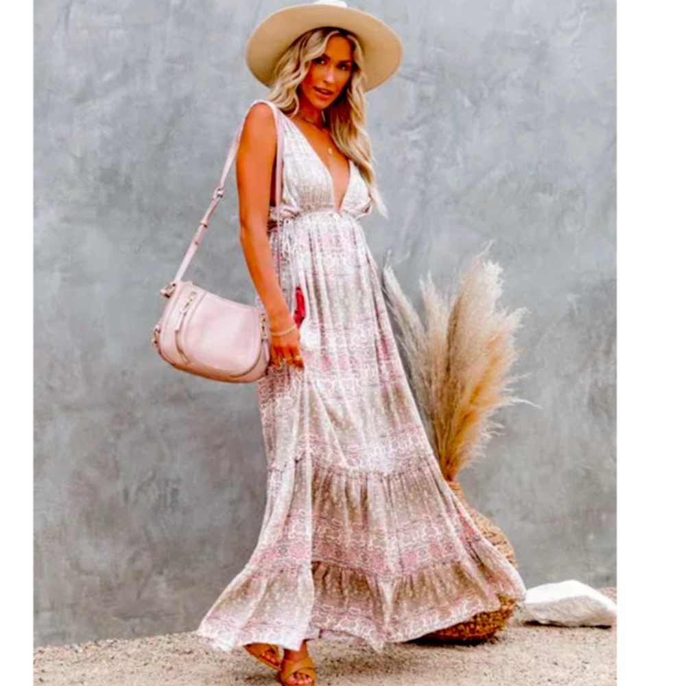 NWT Vici Tassel Maxi Dress